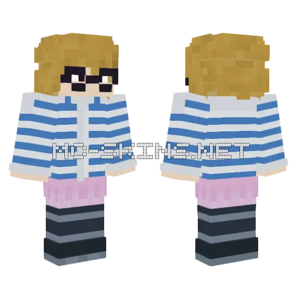 Hamster Perhaps Minecraft skin, front and back