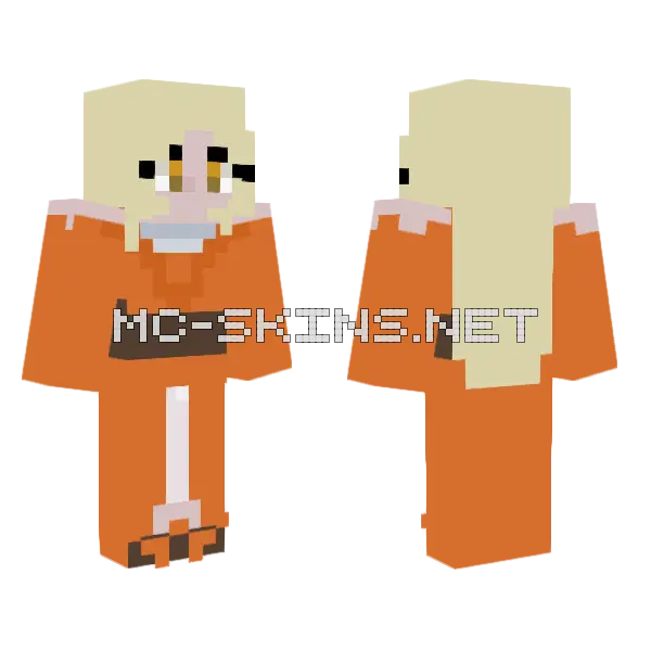 Hana Minecraft skin, front and back