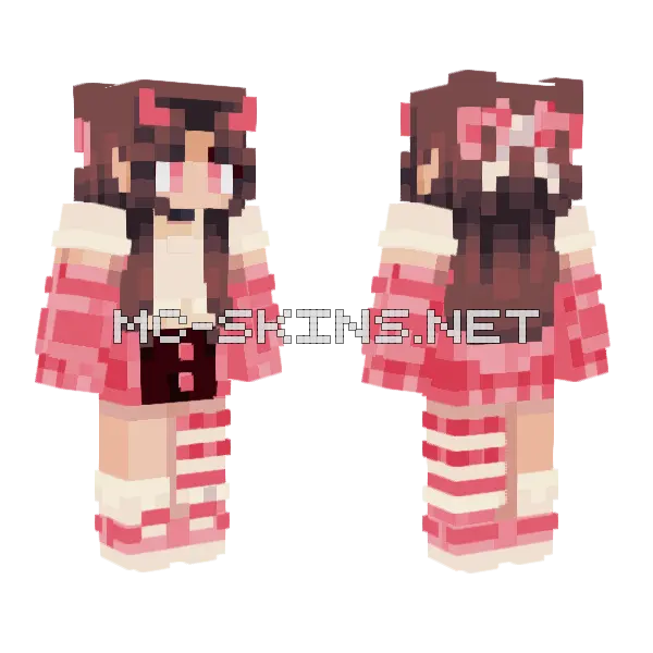 Hana Queen Minecraft skin, front and back