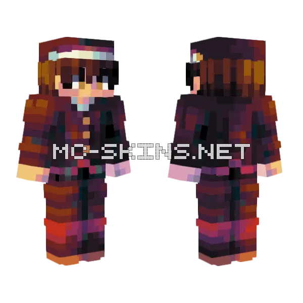 Hanako Kun 2 0 Minecraft skin, front and back
