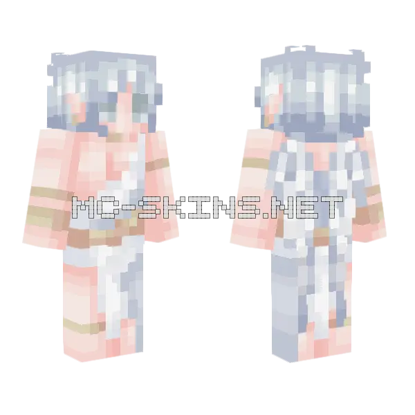 Handmade Heaven Minecraft skin, front and back