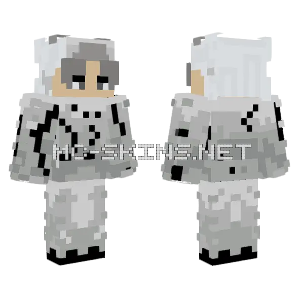 Handsome Boy Minecraft skin, front and back