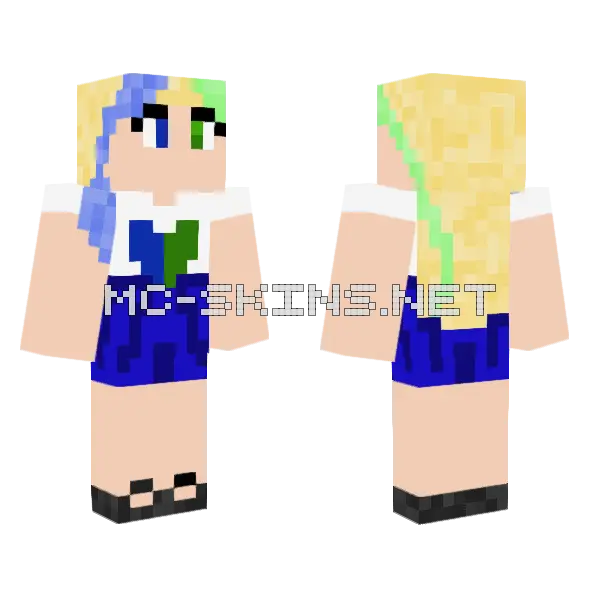 Hanna Twin of Lanna Minecraft skin, front and back