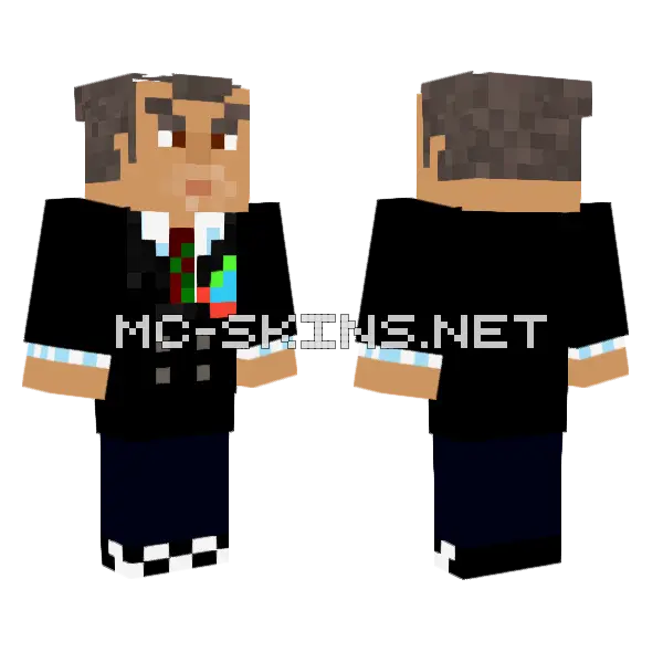 Hans Kristian Suit Minecraft skin, front and back