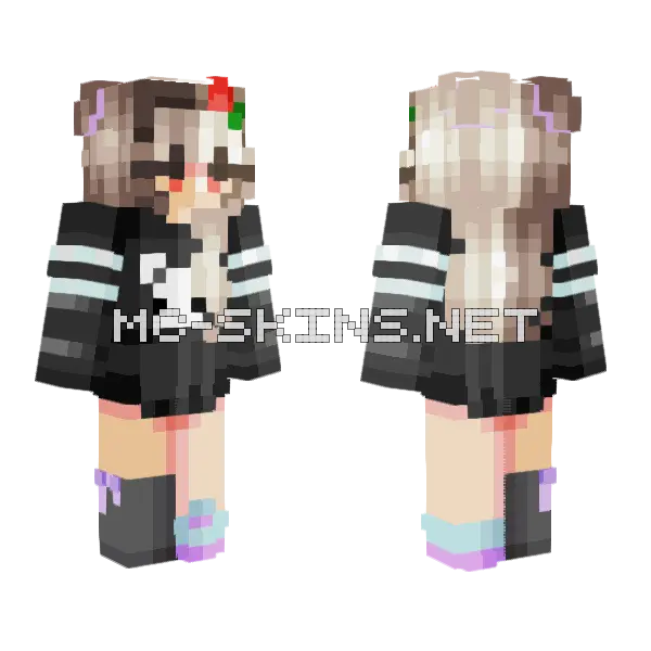 Happy Birthday Gift for Pixlee Minecraft skin, front and back