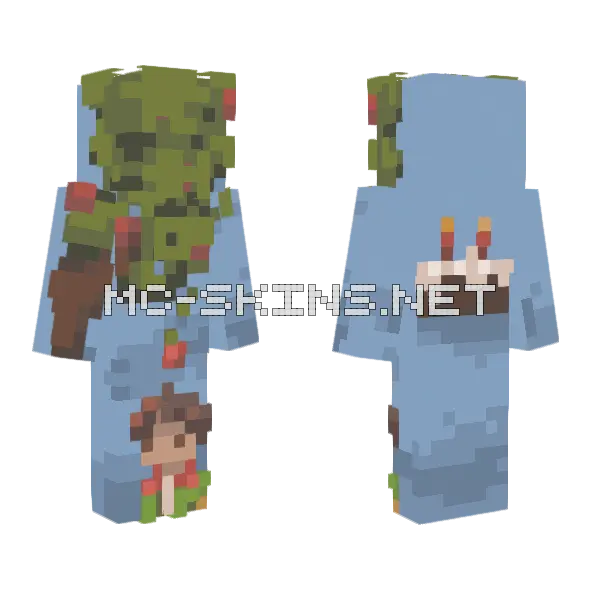 Happy Birthday Khriisp Minecraft skin, front and back