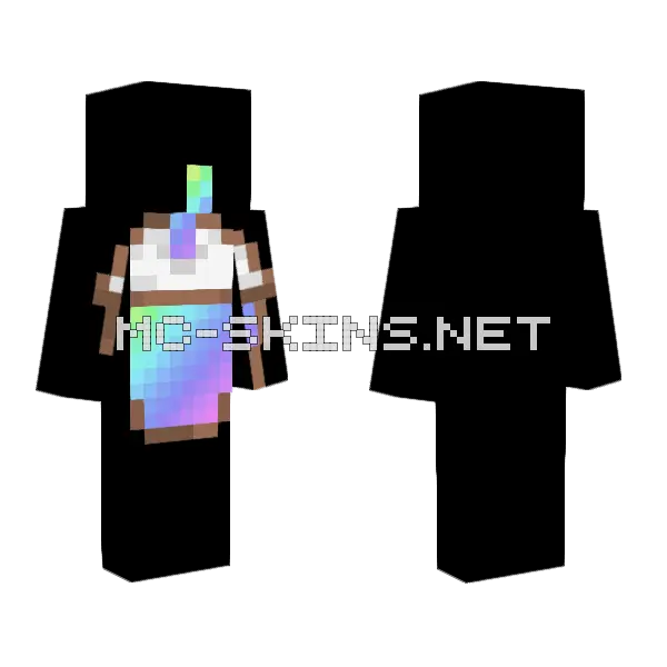 Happy Easter 100k Likes Minecraft skin, front and back