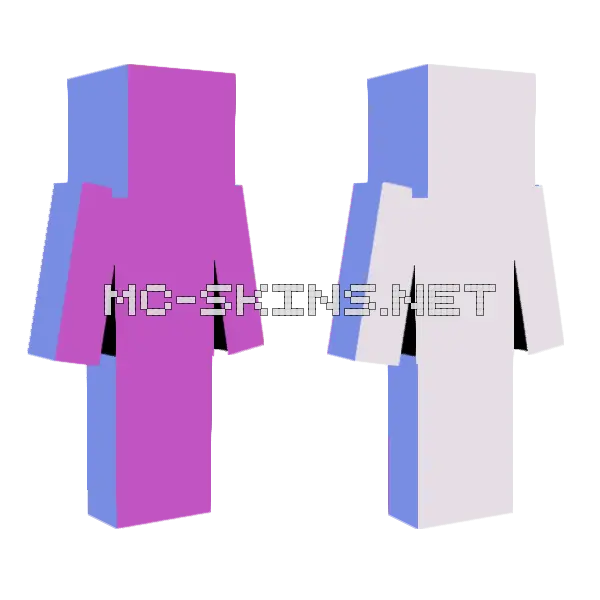 Happy Easter Minecraft skin, front and back