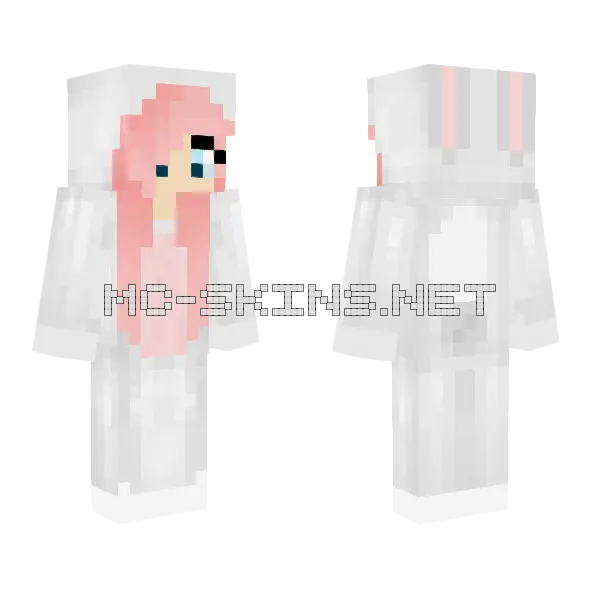 Happy Easter Minecraft skin, front and back