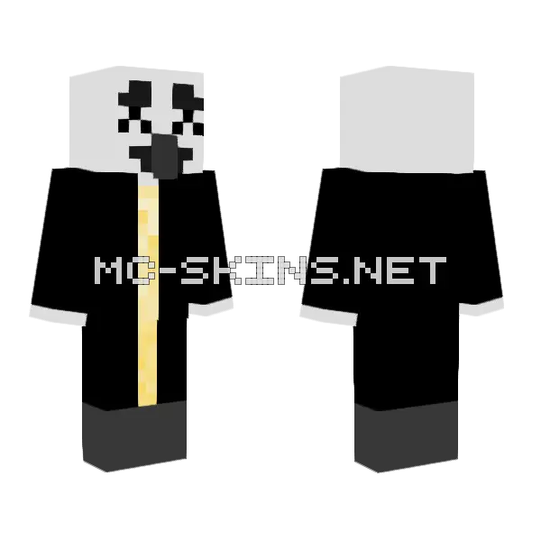 Happy Evoker D Minecraft skin, front and back