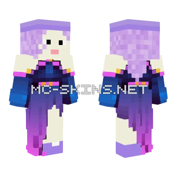 Happy Girl 2 O Minecraft skin, front and back