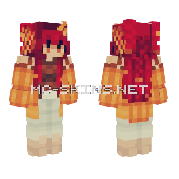 Happy Halloween L Remake Minecraft skin, front and back