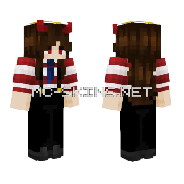 Happy Independence Day Minecraft skin, front and back