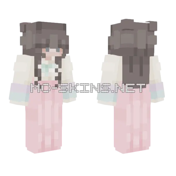 Happy Lunar New Year Minecraft skin, front and back
