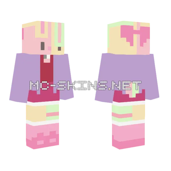 Happy New Yearrr Reshade Contest Minecraft skin, front and back