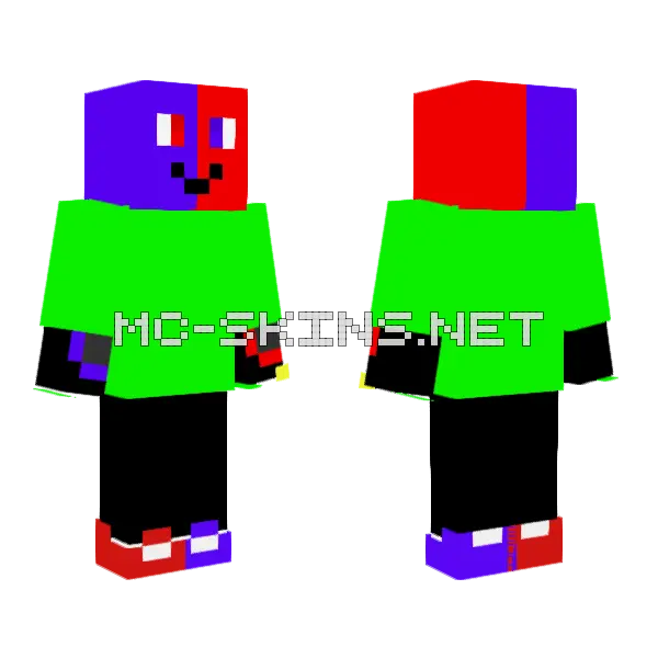Happy Saint Patrick's Day Minecraft skin, front and back
