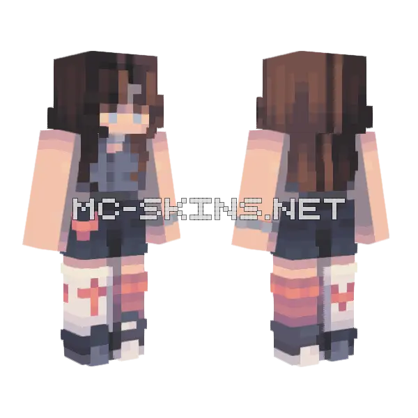 Happy Sunday Minecraft skin, front and back