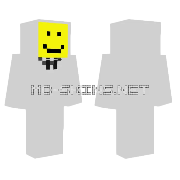 Happy Yellow Knight, front and back