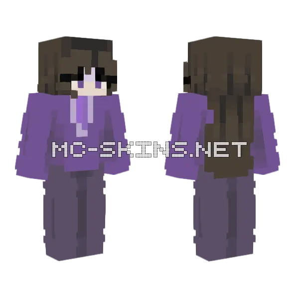 Harbinger Of Death OC Minecraft skin, front and back
