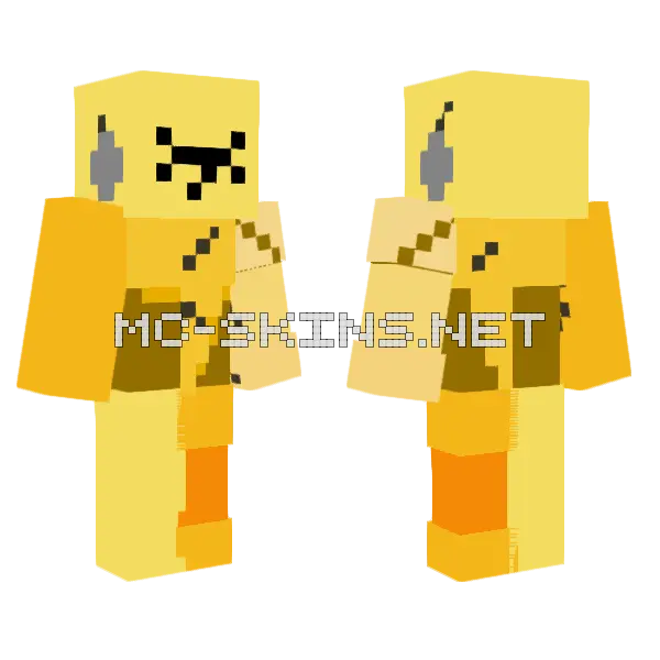 Harken Minecraft skin, front and back