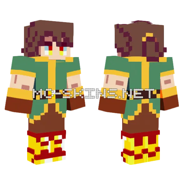 Haru Minecraft skin, front and back