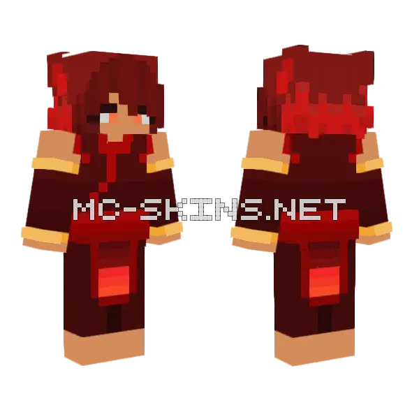 Haru Minecraft skin, front and back