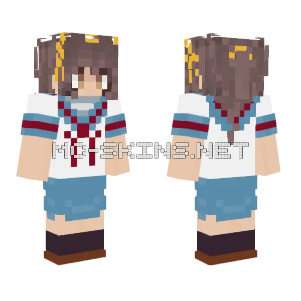 Haruhi Suzimiya School Uniform, front and back