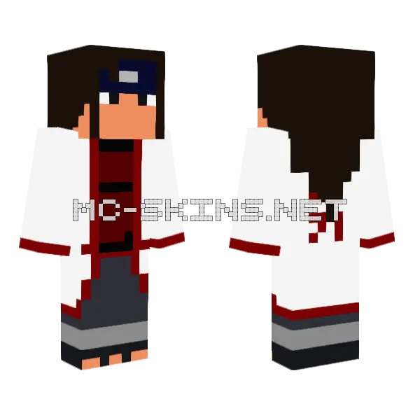 Hashirama Minecraft skin, front and back
