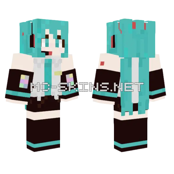 Hatsune Miku Outfit, front and back
