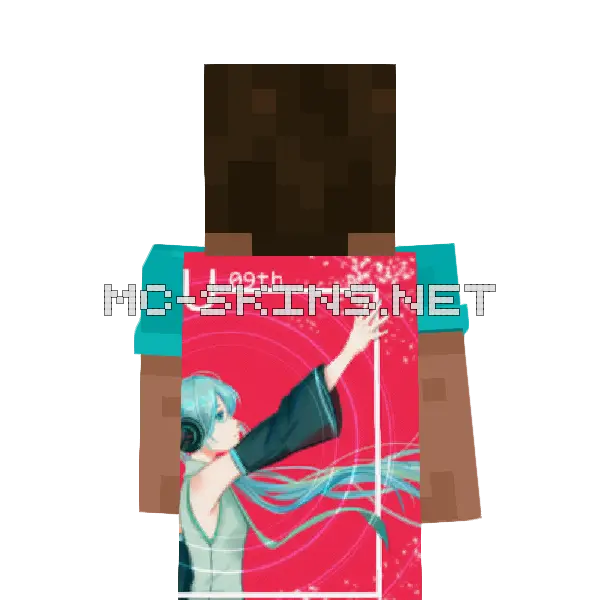 Hatsune Miku School Uniform cape, outside and lining