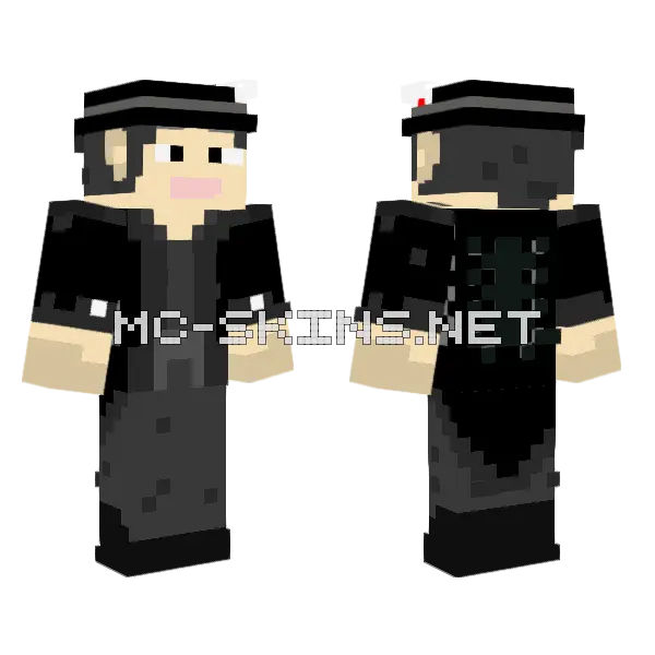 Hatter Madigan Minecraft skin, front and back