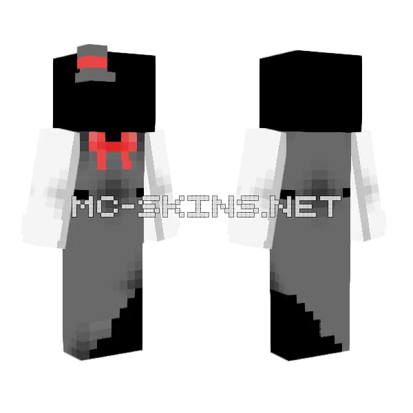 Haunted House Base Minecraft skin, front and back