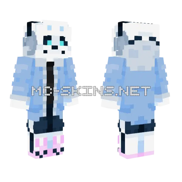 Haventale Sans Minecraft skin, front and back