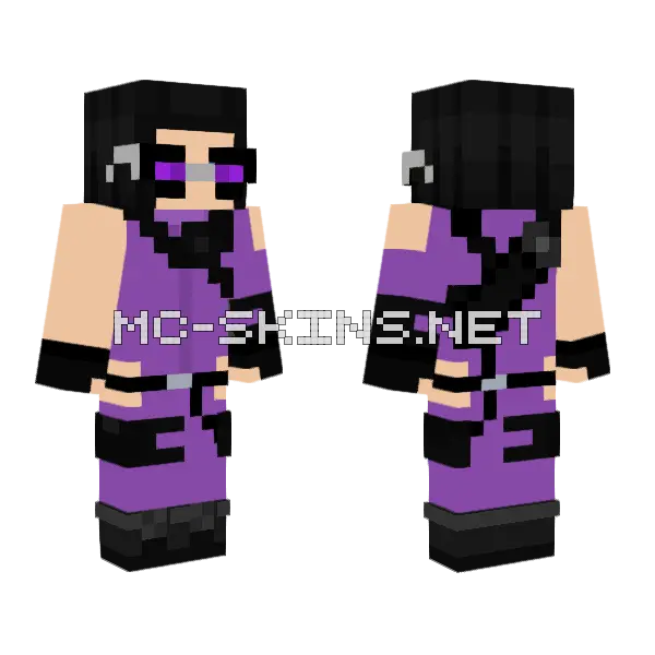 Hawkeye Kate Bishop Comic Minecraft skin, front and back