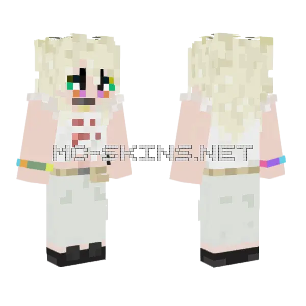 Hayley Williams After Laughter Minecraft skin, front and back