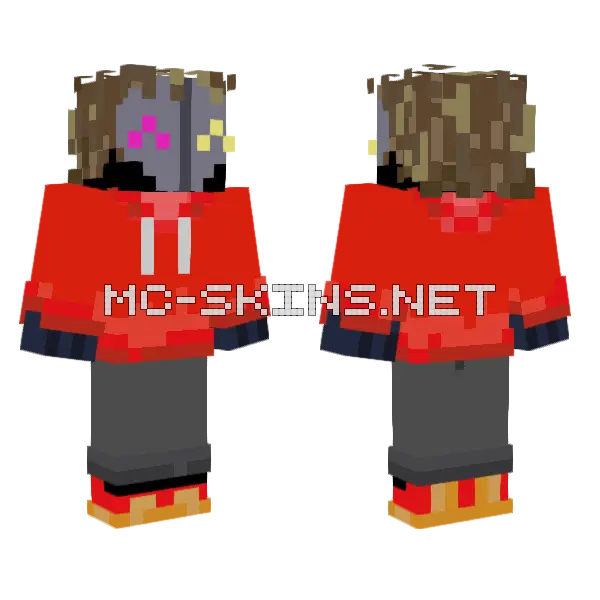 Hazard Minecraft skin, front and back