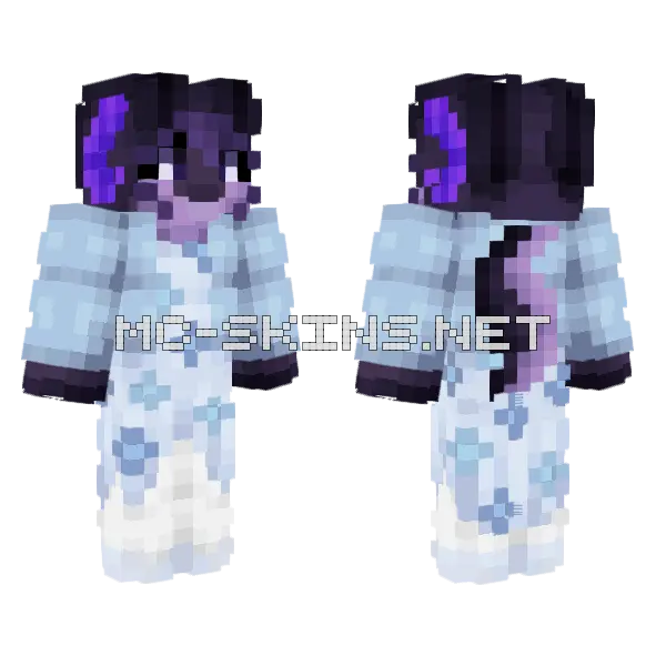 Hazel Commission Minecraft skin, front and back
