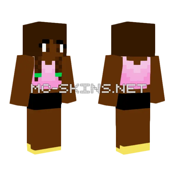 Hazel The Bear Minecraft skin, front and back