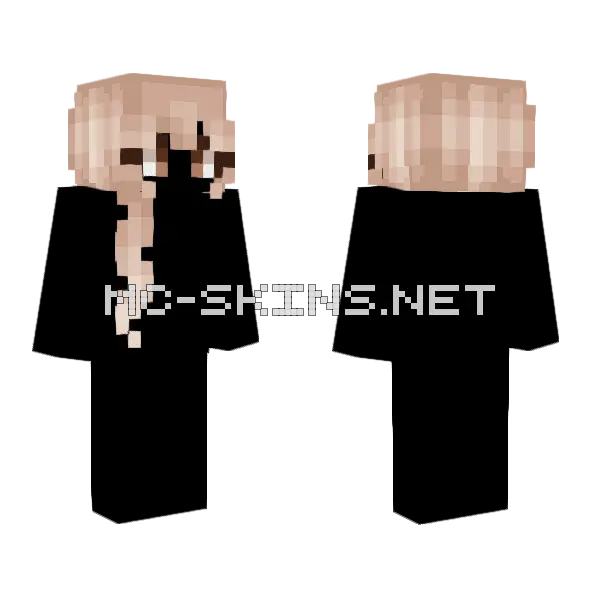 Hb Blonde Minecraft skin, front and back