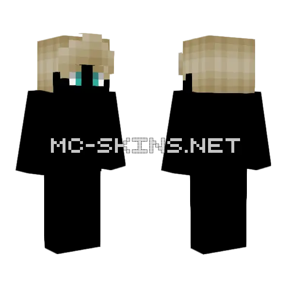 Hb Blonde Bangs Male Minecraft skin, front and back