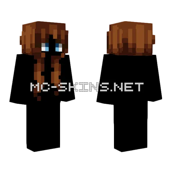 Hb Chocolate Cake Brown Minecraft skin, front and back