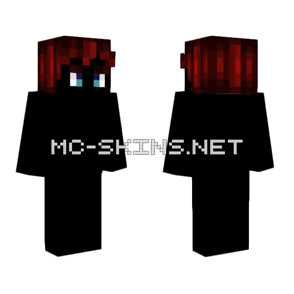 Hb Male Brownish Red Minecraft skin, front and back