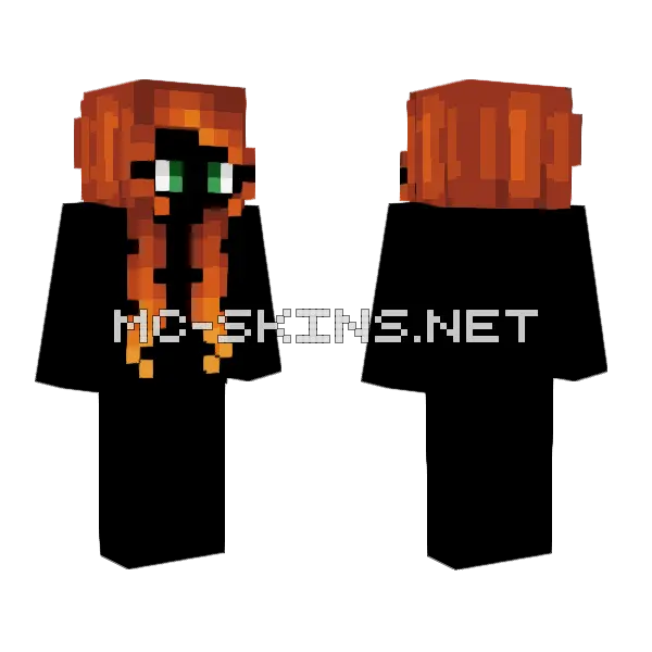 Hb Pumpkin Ginger Minecraft skin, front and back