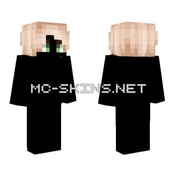 Hb Shiny Blonde Minecraft skin, front and back
