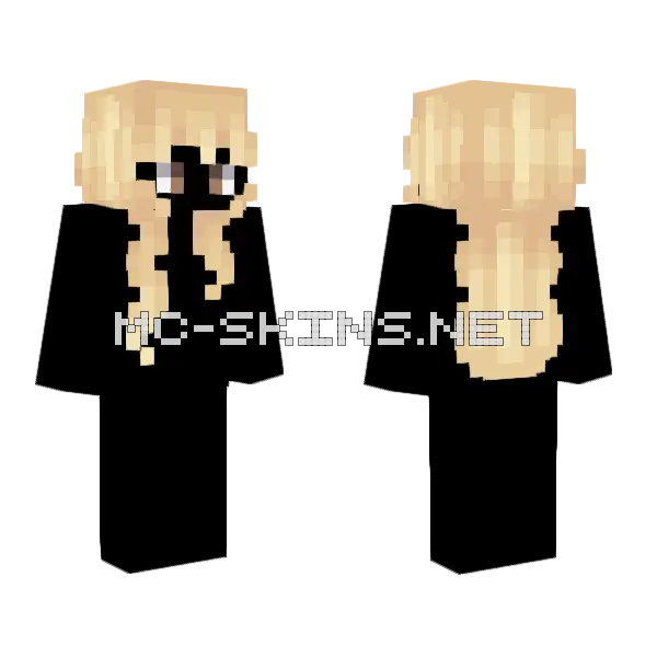 Hb Sunshine Blonde Minecraft skin, front and back