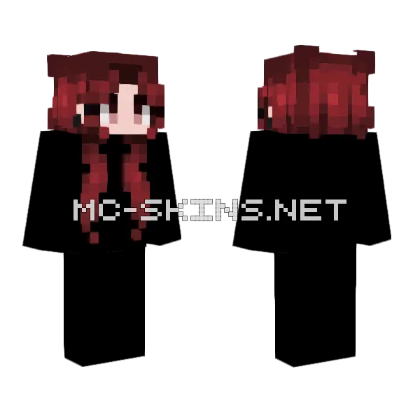 Head Minecraft skin, front and back