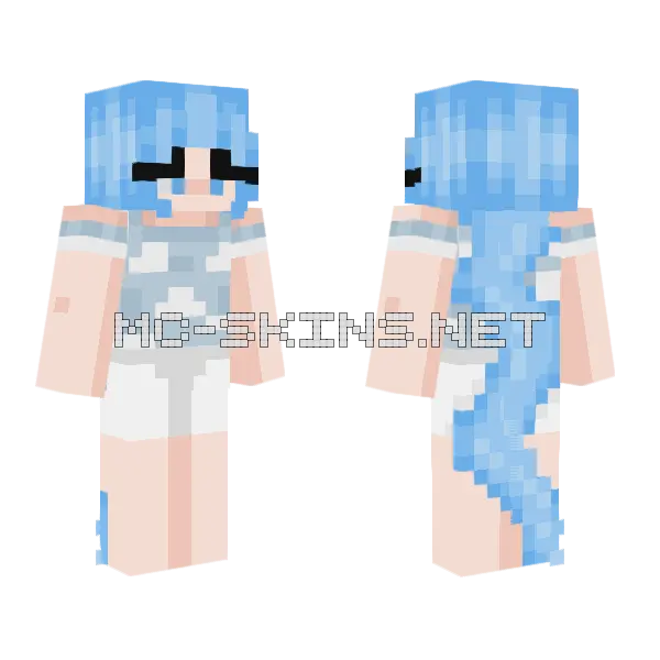 Head In The Clouds Minecraft skin, front and back