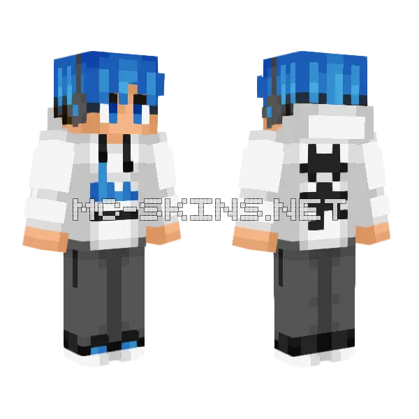 Hear The Light Remake Minecraft skin, front and back