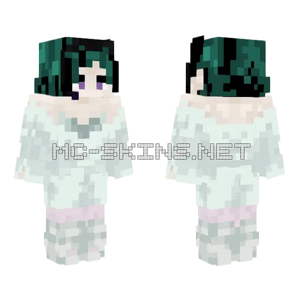 Heart Angel Sua Minecraft skin, front and back