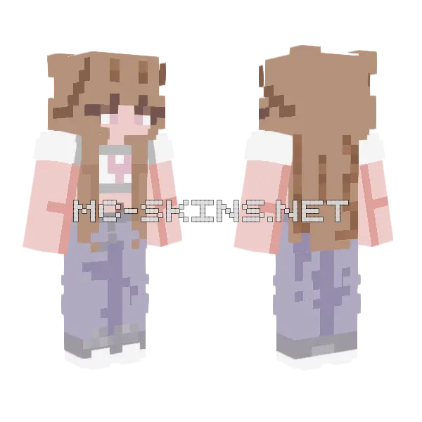 Heart Lynn RCE Minecraft skin, front and back